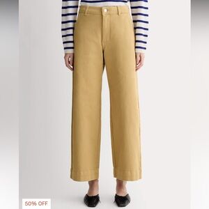 Everlane The Utility Wide-Leg Pant Green Size 10